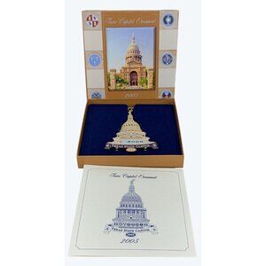 2005 Texas State Capitol Christmas Ornament with Box